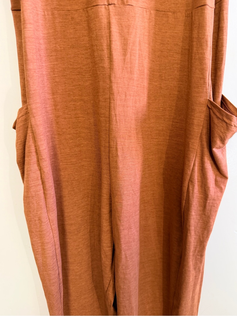 Vuori Sleeveless Jumpsuit XL Rustic Orange/Red Athleisure Activewear Loungewear - Picture 4 of 12
